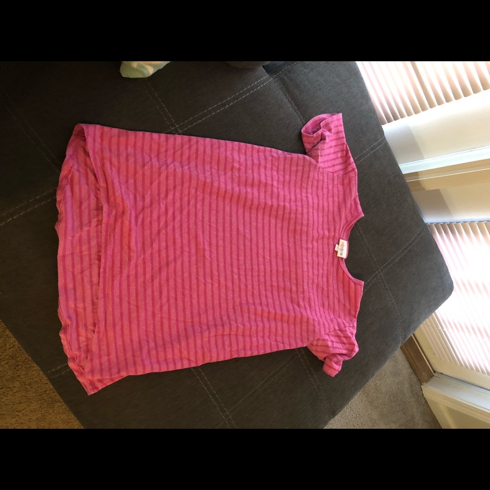 LulaRoe - Pink Striped Shirt- 12